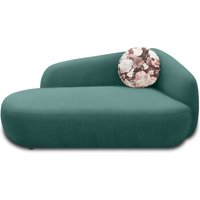Recamiere 700013, Liege, oval, Füße mit Filzgleitern, Sofa, 183 x 105 x 75 (BxTxH), petrol   Aosom von HOMCOM