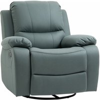 Relaxsessel Fernsehsessel mit Liegefunktion, Fußstütze, Drehbar TV-Sessel mit Taschenfederkernsystem für Wohnzimmer, Schlafzimmer, Grün - Homcom von HOMCOM