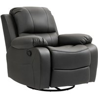 Relaxsessel Fernsehsessel mit Liegefunktion, Fußstütze, Drehbar TV-Sessel mit Taschenfederkernsystem für Wohnzimmer, Schlafzimmer, Schwarz - Homcom Relaxsessel Fernsehsessel mit Liegefunktion, Fußstütze, Drehbar TV-Sessel mit Taschenfederkernsystem für Wohnzimmer, Schlafzimmer, Schwarz - Homcom von HOMCOM