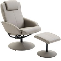 Relaxsessel Sessel Fernsehsessel Armsessel 360° drehbar mit Fußstütze von HOMCOM