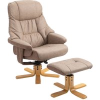 Relaxsessel mit Hocker, Fernsehsessel, Polstersessel mit Liegefunktion von HOMCOM