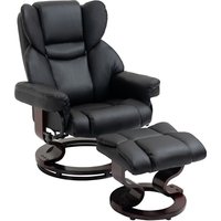 Relaxsessel mit Hocker drehbarer Ruhesessel TV-Sessel mit Liegefunktion von HOMCOM