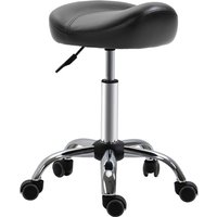 Rollhocker Höhenverstellbar Arbeitshocker mit Rädern für Massage Schwarz Rollhocker Höhenverstellbar Arbeitshocker mit Rädern für Massage Schwarz von HOMCOM