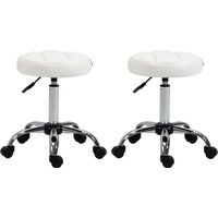 Rollhocker Höhenverstellbarer Arbeitshocker Drehbar Salon Hocker für Büro Rollhocker Höhenverstellbarer Arbeitshocker Drehbar Salon Hocker für Büro von HOMCOM