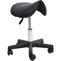Rollhocker Höhenverstellbarer Drehhocker Arbeitshocker Kunstleder Rollhocker Höhenverstellbarer Drehhocker Arbeitshocker Kunstleder von HOMCOM