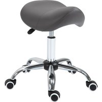 Rollhocker Höhenverstellbarer Drehhocker Arbeitshocker mit Rädern Grau Rollhocker Höhenverstellbarer Drehhocker Arbeitshocker mit Rädern Grau von HOMCOM