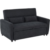 Schlafsofa 833-834 schwarz B/H/T: ca. 148x89x82 cm von HOMCOM