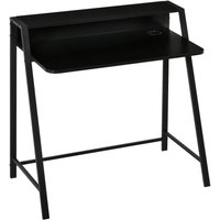 Schreibtisch 836-055BK schwarz B/H/T: ca. 84x85x45 cm von HOMCOM