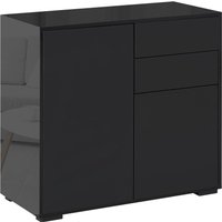 Sideboard Aufbewahrungsschrank mit 2 Schublade, 2 Türen für Wohnzimmer von HOMCOM