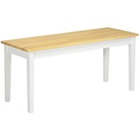 Sitzbank 2-Sitzer Essbank Holzbank, Küchenbank bis 220 kg belastbar von HOMCOM