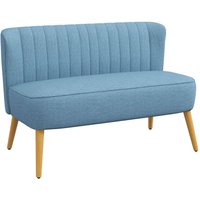Sofa 2-Sitzer Stoffsofa Couch Polstersofa Loungesofa breit Hellgrün von HOMCOM