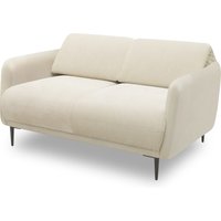 Sofa 200 023, 2 Sitzer, verstellbare Rückenlehne, Holz-Füße, Couch, 148 x 97 x 73 (BxTxH), creme   Aosom von HOMCOM