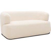 Sofa 800012, 2-Sitzer, 2er Couch, Teddy-Stoff, Polstersofa, 160 x 86 x 71 cm (BxTxH), altrosa   Aosom von HOMCOM