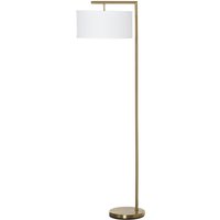 Stehlampe Wohnzimmer Stehleuchte mit Lampenschirm aus Stoff Standlampe mit E27 Fassung für Wohnzimmer Schlafzimmer, exkl. Glühbirne - Homcom von HOMCOM