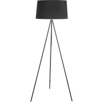 Stehlampe Tripod Schlafzimmer Standleuchte Stehleuchte 40 w Skandinavisch Stoff + Metall schwarz ∅48 x 156 cm - Schwarz - Homcom von HOMCOM