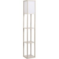 Stehleuchte Beleuchtung mit 3 Regalen E27 bis 40W E1-MDF Eiche+Weiß Stehleuchte Beleuchtung mit 3 Regalen E27 bis 40W E1-MDF Eiche+Weiß von HOMCOM