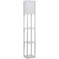 Stehleuchte mit 3 Regalen Innenbeleuchtung E27 bis 40W E1-MDF, Acryl Weiß 26 x 26 x 160 cm Stehleuchte mit 3 Regalen Innenbeleuchtung E27 bis 40W E1-MDF, Acryl Weiß 26 x 26 x 160 cm von HOMCOM
