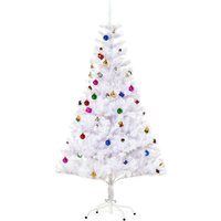 Tannenbaum Weihnachtsbaum Christbaum 150 / 180cm 680 Spitze inkl. Deko von HOMCOM