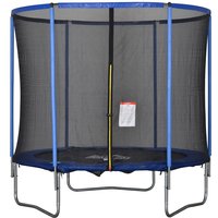 Trampolin mit Sicherheitsnetz Gartentrampolin für Innen- und Außenbereich Blau+Schwarz bis 113,6 kg Ø244 x 240H cm Trampolin mit Sicherheitsnetz Gartentrampolin für Innen- und Außenbereich Blau+Schwarz bis 113,6 kg Ø244 x 240H cm von HOMCOM