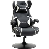 Vinsetto Gamingsessel mit Wippfunktion Gamingstuhl mit Lautsprecher Bürostuhl PU von HOMCOM