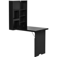 Wandtisch Klappbar Wandklapptisch Klappschreibtisch Computertisch von HOMCOM