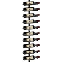 Homcom - Weinregal Flaschenregal für 10 Weinflaschen, Flaschenhalter zur Wandmontage Aufbewahrungsregal aus Stahl, Weinflaschenregal für Küche, Homcom - Weinregal Flaschenregal für 10 Weinflaschen, Flaschenhalter zur Wandmontage Aufbewahrungsregal aus Stahl, Weinflaschenregal für Küche, von HOMCOM