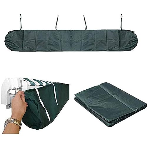 HOMDECR Schutzhülle Für Markisen Abdeckung, Markisenabdeckung Abdeckplane Schutzhülle Markisenschutzhülle Rain Canopy Storage Bag UV-Zelt Wasserdicht Und Staubdichte Abdeckung (5M/16.40ft,Grün) von HOMDECR