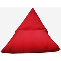 Mr. Bean Sitzsack Triangle Rot, 140 x 90 von HOME 36 GMBH
