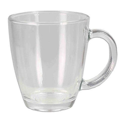 Home Basics GC44711 Kaffeebecher aus Glas, transparent von HOME BASICS