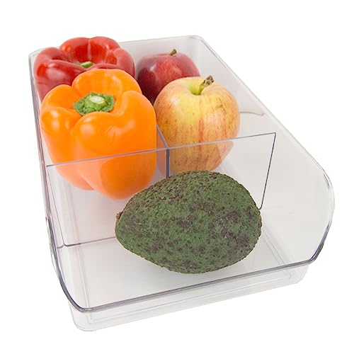 Home Basics klar Kunststoff Heavy Duty Kühlschrank Inneneimer 3 Compartment Bin farblos Home Basics klar Kunststoff Heavy Duty Kühlschrank Inneneimer 3 Compartment Bin farblos von HOME BASICS