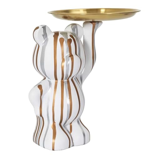 HOME DECO FACTORY, HD0152, Modern White Decorative Statue with Empty Pocket, elegant Decorative Object for Storing Keys and Jewelry, Glossy Finish, ideal for All interiors, 20x15 cm, White HOME DECO FACTORY, HD0152, Modern White Decorative Statue with Empty Pocket, elegant Decorative Object for Storing Keys and Jewelry, Glossy Finish, ideal for All interiors, 20x15 cm, White von HOME DECO FACTORY