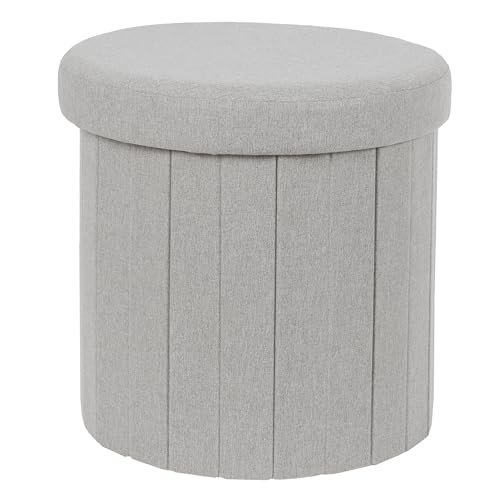 HOME DECO FACTORY, HD0196, graue Faltbare Ottoman-Truhe, Pillen-Modell, Möbel, Sitz, Faltbare Truhe und Bank, 38 x 38 x 38 cm, Sitzhöhe 38 cm, grau HOME DECO FACTORY, HD0196, graue Faltbare Ottoman-Truhe, Pillen-Modell, Möbel, Sitz, Faltbare Truhe und Bank, 38 x 38 x 38 cm, Sitzhöhe 38 cm, grau von HOME DECO FACTORY