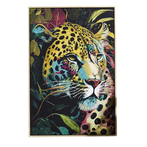 HOME DECO FACTORY, HD0407, Zeitgenössisches mehrfarbiges Wandgemälde 60 x 90 cm, elegantes Design für die Innendekoration, Schlafzimmer oder Büro. Größe: 60 x 90 cm von HOME DECO FACTORY