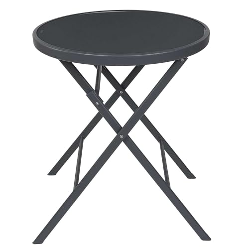 HOME DECO FACTORY, HDO0301, Tisch Modell Elba Grey, Gartenmöbeltisch, Möbel, Gartenmöbel, Tisch für den Außenbereich, 60 x 71 x 60 cm, zum Zusammenbauen, Grau HOME DECO FACTORY, HDO0301, Tisch Modell Elba Grey, Gartenmöbeltisch, Möbel, Gartenmöbel, Tisch für den Außenbereich, 60 x 71 x 60 cm, zum Zusammenbauen, Grau von HOME DECO FACTORY