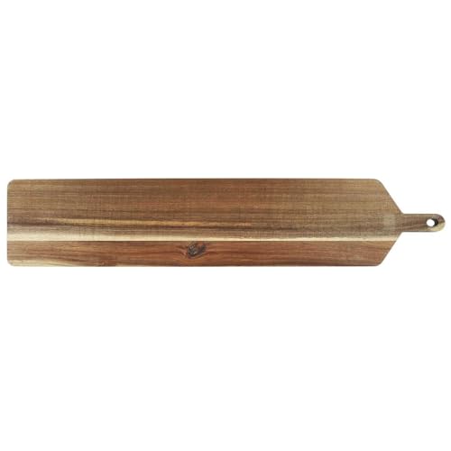 HOME DECO FACTORY, KA0283, Acacia Presentation Board 1M - Elegant Tray and Basket for Table Service, Ideal for Dinners and Buffets, Easy to Maintain, Brown von HOME DECO FACTORY