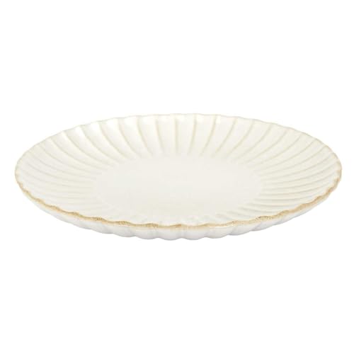 HOME DECO FACTORY, KA0408, Elegant Plate D27 cm in beige, Refined and Timeless Design, ideal for All Occasions, Durable and Easy to Maintain, idea von HOME DECO FACTORY