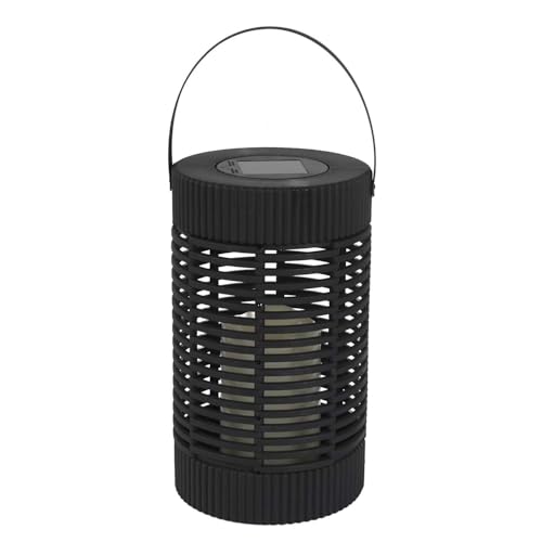HOME DECO FACTORY, LAO0196, Candle Effect Solar Lantern H23 cm, Ecological and Weather Resistant Outdoor Lighting, Ideal for Garden and Terrace, Black HOME DECO FACTORY, LAO0196, Candle Effect Solar Lantern H23 cm, Ecological and Weather Resistant Outdoor Lighting, Ideal for Garden and Terrace, Black von HOME DECO FACTORY