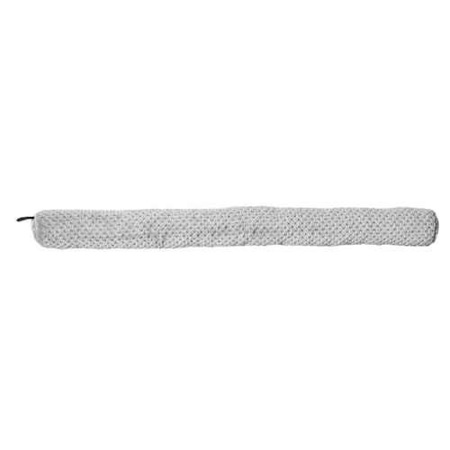 HOME DECO FACTORY, TX0065, Elegant Honeycomb Draft excluder in Velvet, Thermal Insulation and Protection Against drafts, Easy to Maintain, 4, Gray von HOME DECO FACTORY