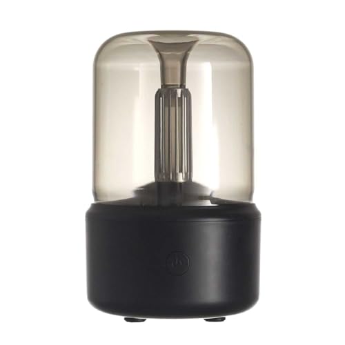 HOME DECO FACTORY, VE6074, Essential Oil Diffuser in Smoked Glass, elegant and modern Design, Simple Operation, Integrated Safety, Varied Diffusion Modes, 120 mL, Black von HOME DECO FACTORY