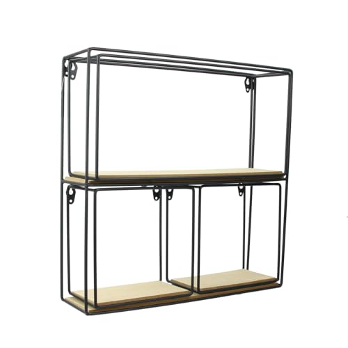 HOME DECO FACTORY 4 Stück Holz Metall 38 x 38 x 10 cm Möbel Regal Ausstellungsregal MDF Beige Schwarz 38 x 10 x 38 cm HOME DECO FACTORY 4 Stück Holz Metall 38 x 38 x 10 cm Möbel Regal Ausstellungsregal MDF Beige Schwarz 38 x 10 x 38 cm von HOME DECO FACTORY