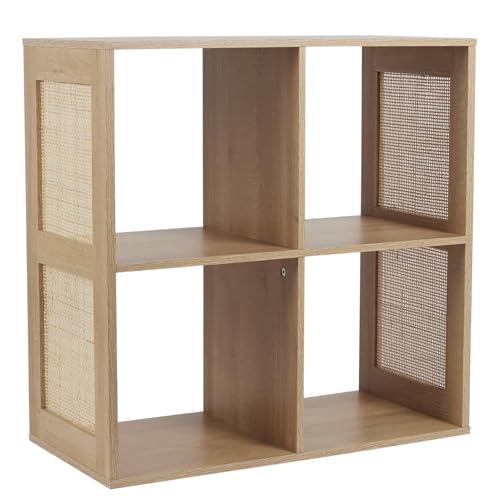 HOME DECO FACTORY - HD0244 – Modulare Aufbewahrungsbox, 4 Fächer, Bali, Braun von HOME DECO FACTORY
