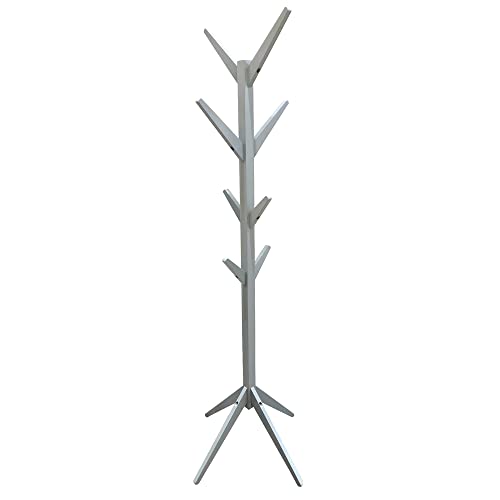 HOME DECO FACTORY HD6190 Garderobenständer aus Holz, 178 cm, Grau von HOME DECO FACTORY