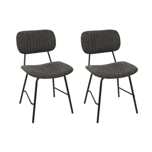 HOME DECO FACTORY, HD7278, Set mit 2 Stühlen, Modell Taylor, modern, elegant in Schwarzgrau, klares und Komfortables Design, ideal für Wohn- oder Esszimmer, Maße 45 x 78 x 52 cm, Farbe Schwarzgrau HOME DECO FACTORY, HD7278, Set mit 2 Stühlen, Modell Taylor, modern, elegant in Schwarzgrau, klares und Komfortables Design, ideal für Wohn- oder Esszimmer, Maße 45 x 78 x 52 cm, Farbe Schwarzgrau von HOME DECO FACTORY