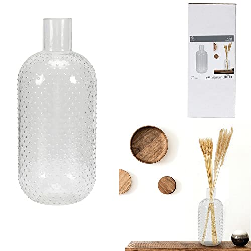 HOME DECO FACTORY HD9040 Glasvase, 35 cm, Dekoartikel, Glas, durchsichtig, 15 x 15 x 35 cm von HOME DECO FACTORY