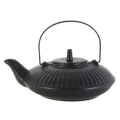 HOME DECO FACTORY Ka4554 – Theiere Chan Keramik, 60 ml, Schwarz von HOME DECO FACTORY