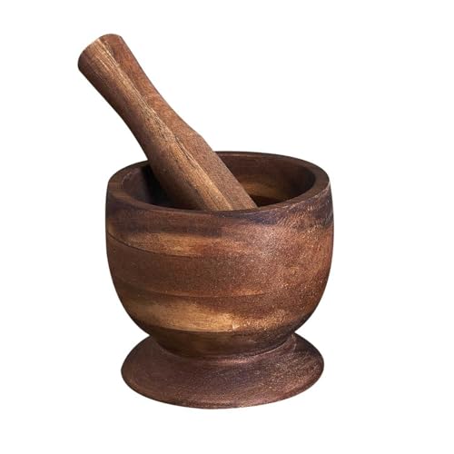 HOME DECO FACTORY Mörser und Stößel aus Akazie, 12 cm von HOME DECO FACTORY