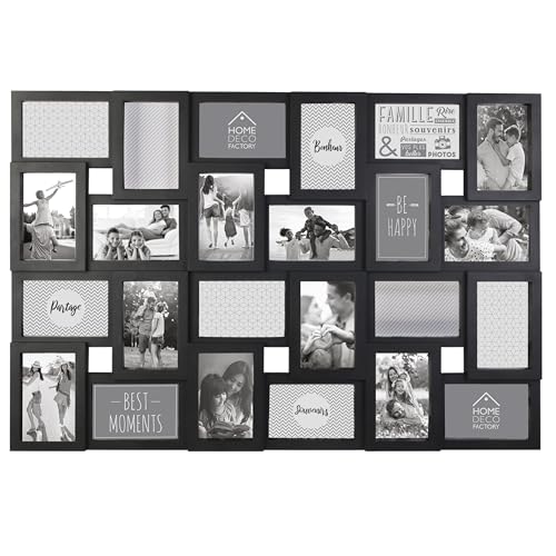 HOME DECO FACTORY Pele-Mele,PVC/Polyethylen, 57cm x 86cm, Schwarz von HOME DECO FACTORY