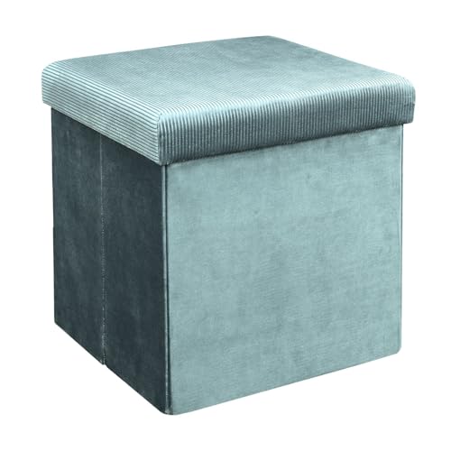 HOME DECO FACTORY Sitzsack Faltbar, 38cm x 38cm x 38cm, Blau von HOME DECO FACTORY