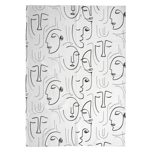 HOME DECO FACTORY TX9074 Home Factory-TX9074 Deko-Tapis Arty 120 x 170 cm Innendekoration, Textil-Baumwolle, 120 x 170 x 1 cm von HOME DECO FACTORY