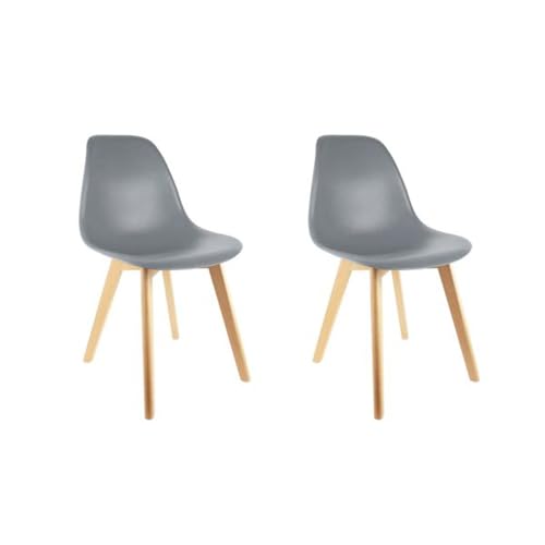 HOME DECO FACTORY The hd3076 Stuhl skandinavischen Schutzhülle PP Holz grau 46, 2 x 52 x 86, 5 cm von HOME DECO FACTORY
